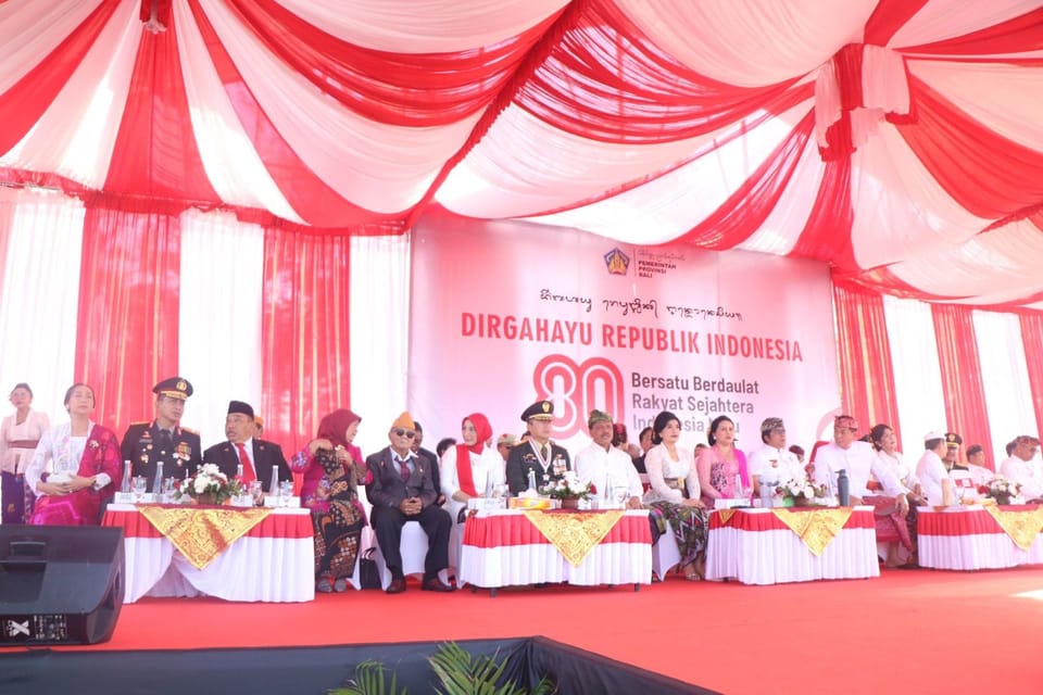 Wakapolda Bali Hadiri Upacara HUT Kemerdekaan RI ke-80
