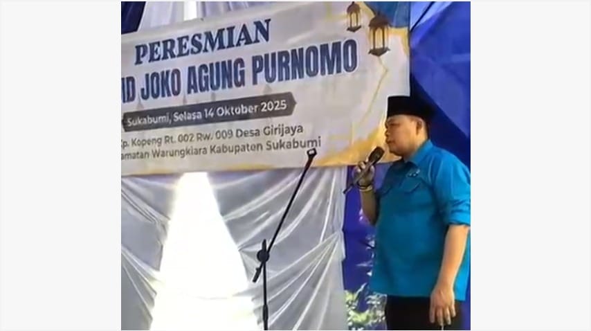 AKBP Dr. Joko Agung Purnomo Resmikan Masjid di Sukabumi, Bukti Harmoni Polri dan Masyarakat