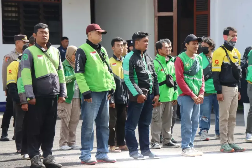 Apel Kamtibmas Bersama Ojol, Wujud Sinergi Polisi dan Pengemudi Ojek Online