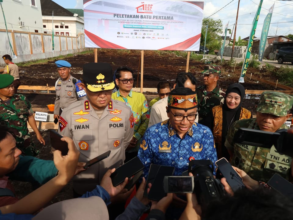 Kapolda Kalteng Dukung Pembangunan KDKMP Kodam XXII Tambun Bungai, Wujudkan Asta Cita Presiden