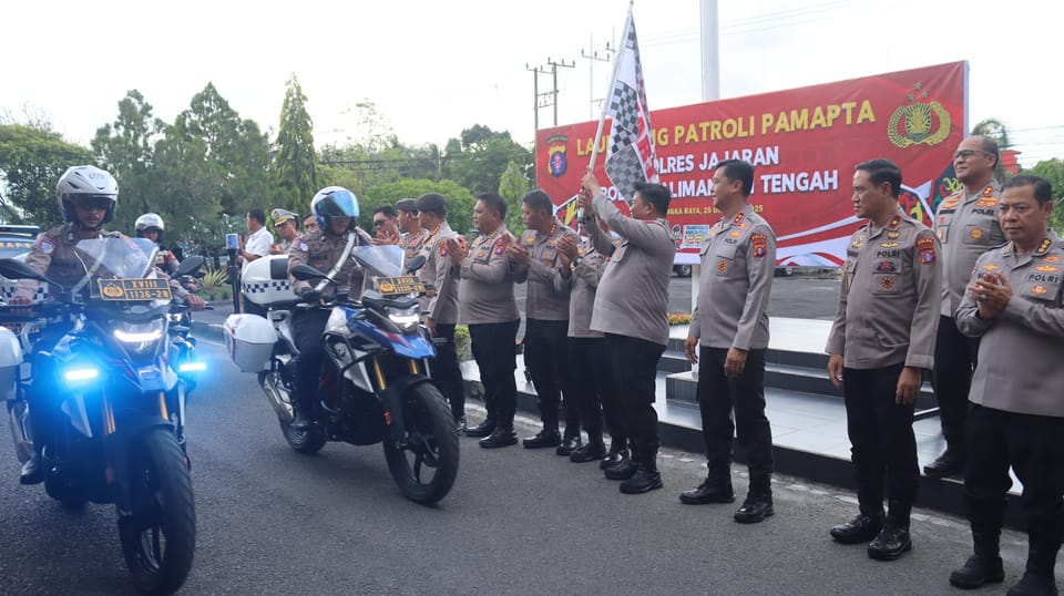 Kapolda Kalteng Lepas Patroli Pamapta Sebagai Langkah Nyata Menjaga Harkamtibmas