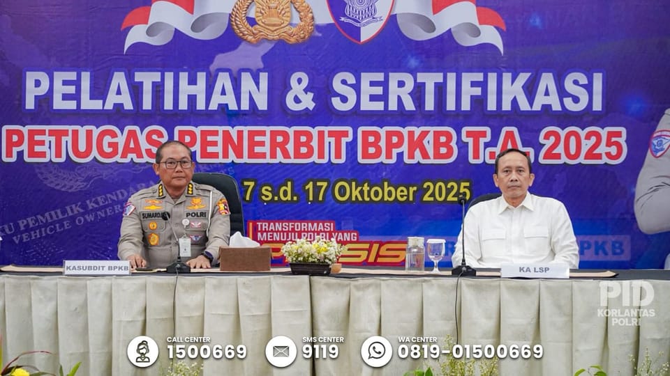 Korlantas Polri Siapkan SDM Unggul Sambut Era BPKB Elektronik