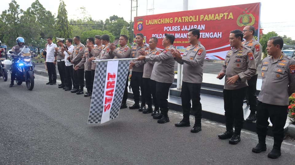 Lepas Patroli Pamapta, Kapolda Kalteng: Langkah Nyata Wujudkan Harkamtibmas