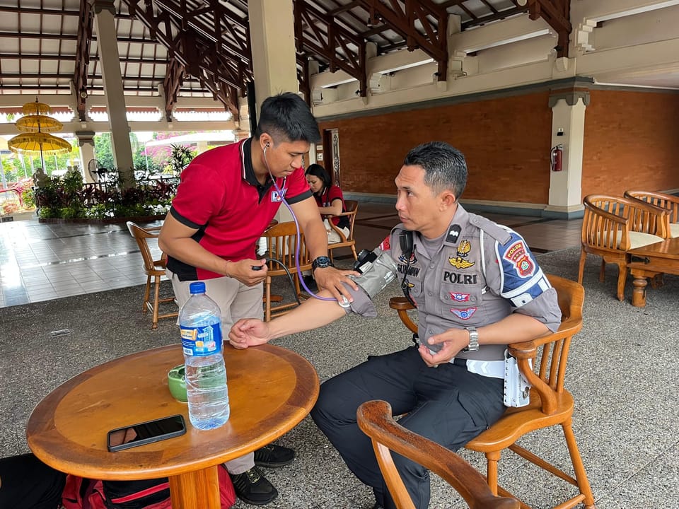 Pastikan Kesiapan Pam JCC Tim Keslap Cek Kesehatan Personil