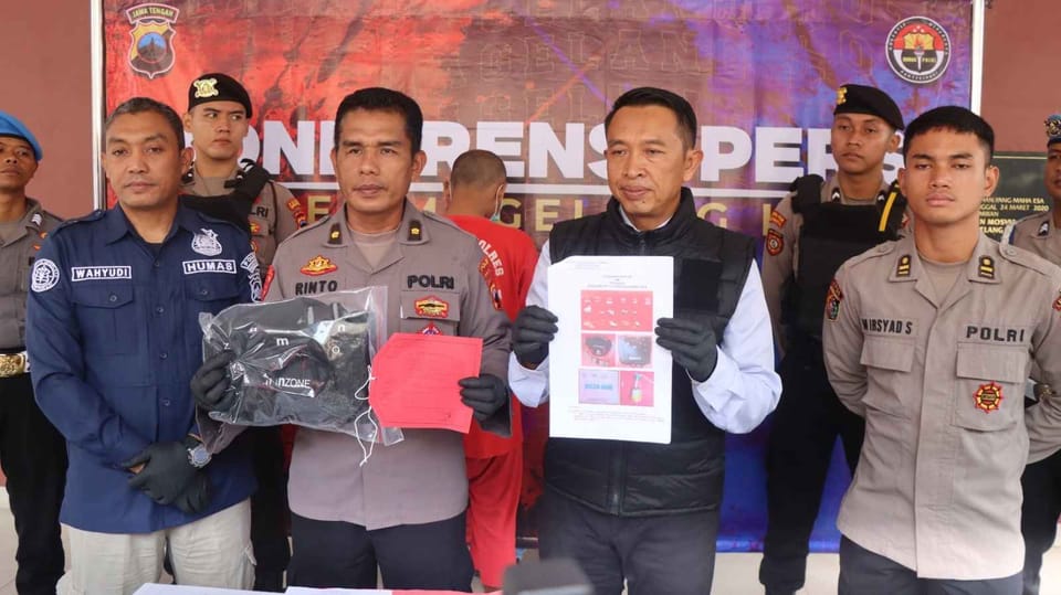 Polres Magelang Kota Bekuk Dua Pengedar Sabu dengan Modus Serupa