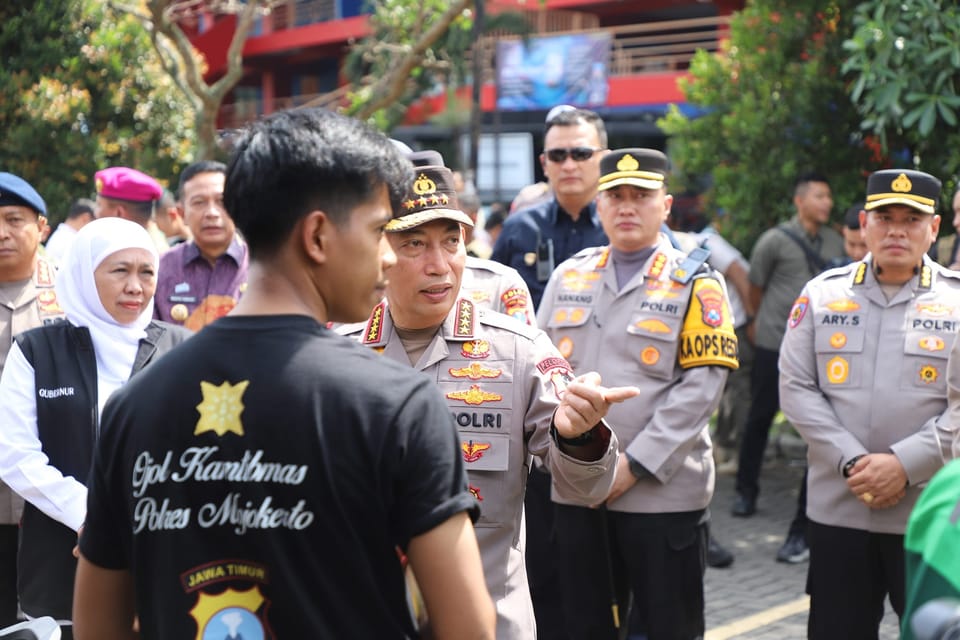 Ribuan Driver Ojol Nyatakan Komitmen Jaga Kamtibmas dalam Deklarasi Jogo Jatim di Malang