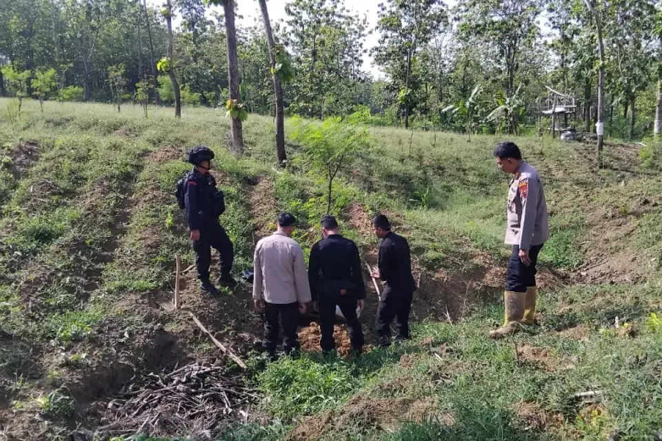 Temuan Mortir di Hutan Sambong Blora Dimusnahkan Tim Jihandak Polda Jateng
