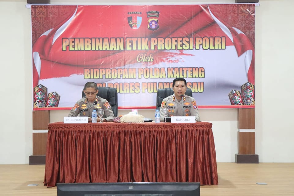 Tingkatkan Profesionalisme, Bidpropam Polda Kalteng Gelar Pembinaan Etik di Polres Pulang Pisau
