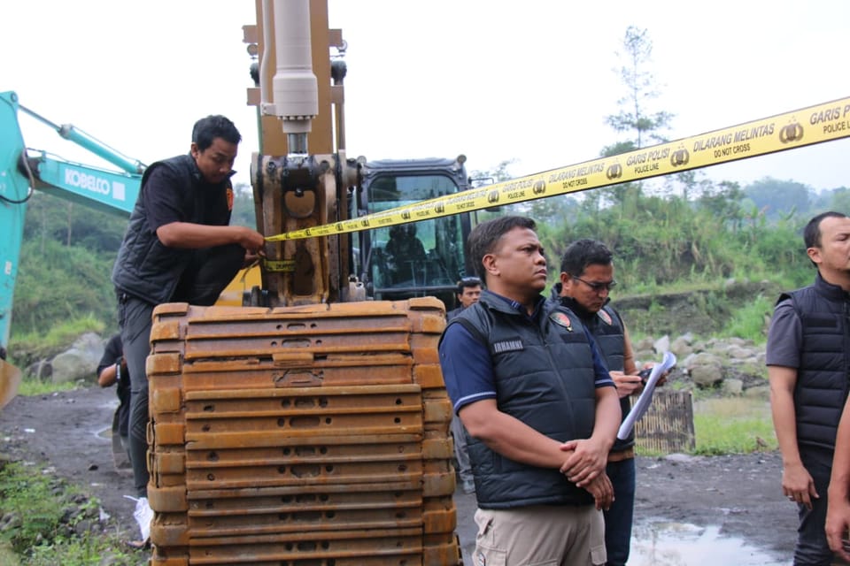 Bareskrim Polri Tindak Tambang Pasir Ilegal di Kawasan Taman Nasional Gunung Merapi