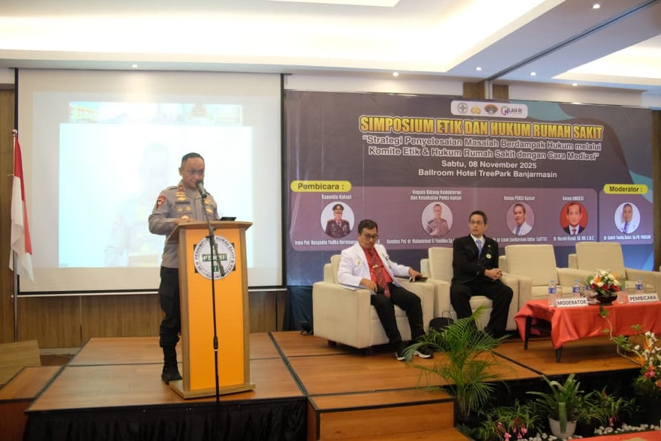 Jadi Percontohan Nasional, Wakapolda Kalsel Apresiasi Inovasi Kabid Dokkes dalam Simposium Etik dan Hukum Rumah Sakit