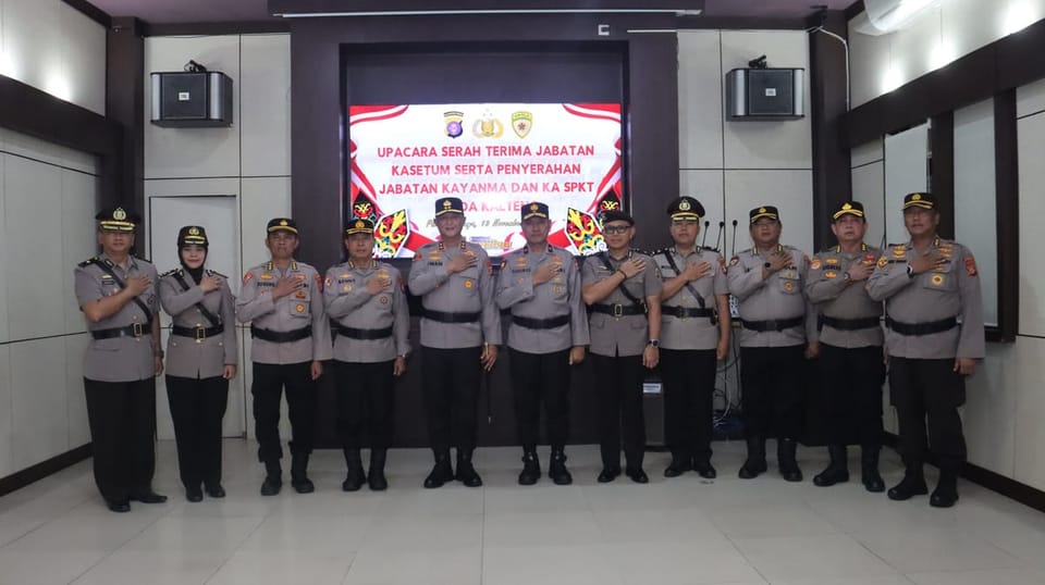 Kapolda Kalteng Pimpin Sertijab Tiga Pejabat Utama: Kasetum, Kayanma, dan Ka SPKT