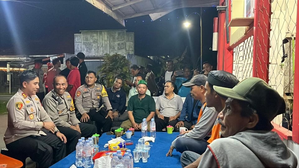 Kapolres Kotim Sambang Pos Sat Kamling, Mahaga Mentaya Aman dan Nyaman