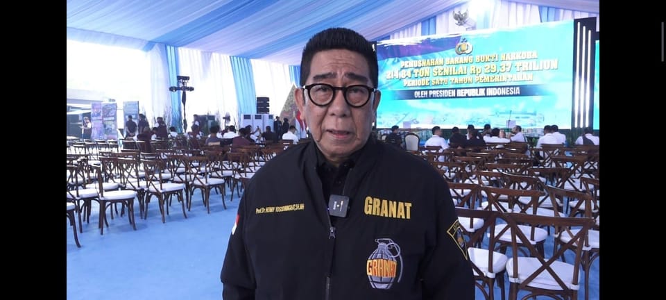 Ketua Umum DPP GRANAT Apresiasi Polri Berhasil Ungkap dan Musnahkan Barang Bukti Narkoba