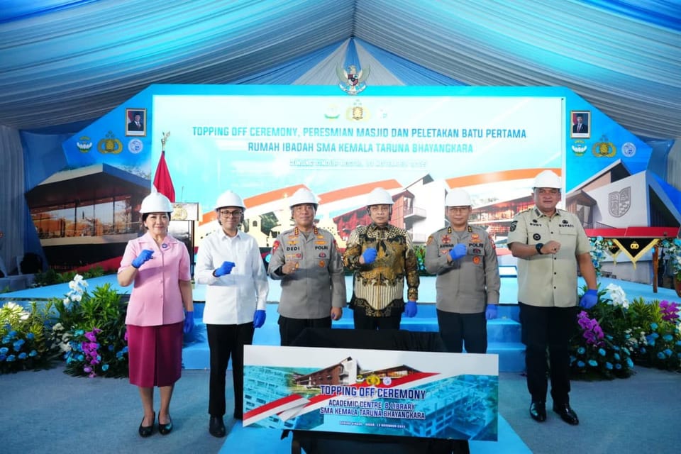 Masjid An-Nahdah Suhanda di SMA Kemala Taruna Bhayangkara Bogor Diresmikan Wakapolri