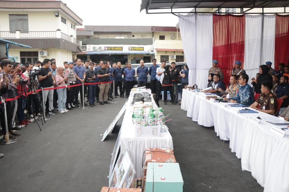 Operasi 42 Hari, Polrestabes Medan Ungkap Jaringan Narkoba Nasional hingga Internasional