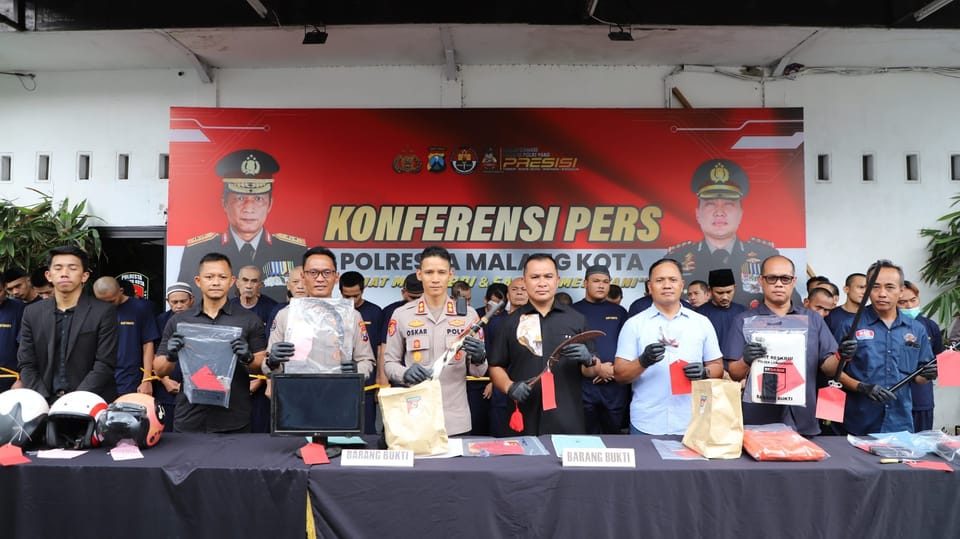 Operasi Sikat Semeru 2025: Polresta Malang Kota Berhasil Tekan Angka Kriminalitas