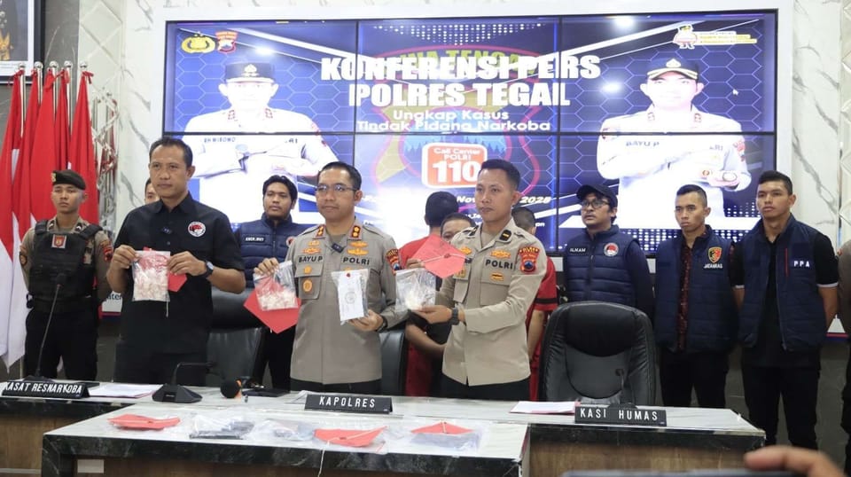 Pengedar Narkoba di Pantura Tegal Diciduk Polres Tegal