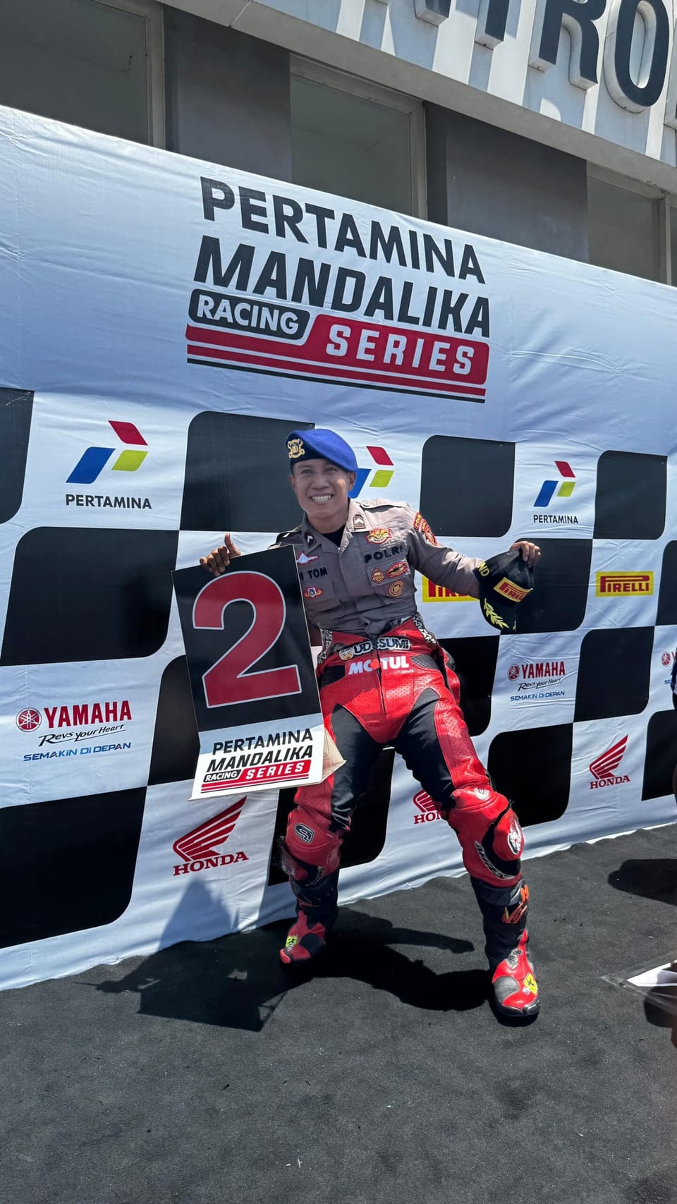 Personel Ditpolairud Polda Bali Raih Podium di Mandalika Racing Series 2025
