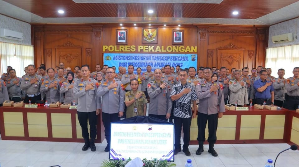 Polda Jateng Asistensi Tanggap Bencana di Pekalongan, Dua Polres Dapat Pelatihan Aplikasi DORS