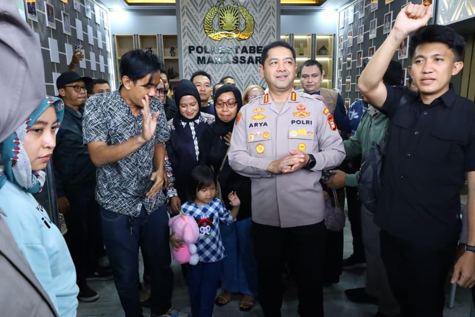 Polrestabes Makassar Berhasil Temukan Bilqis (4) yang Hilang di Jambi