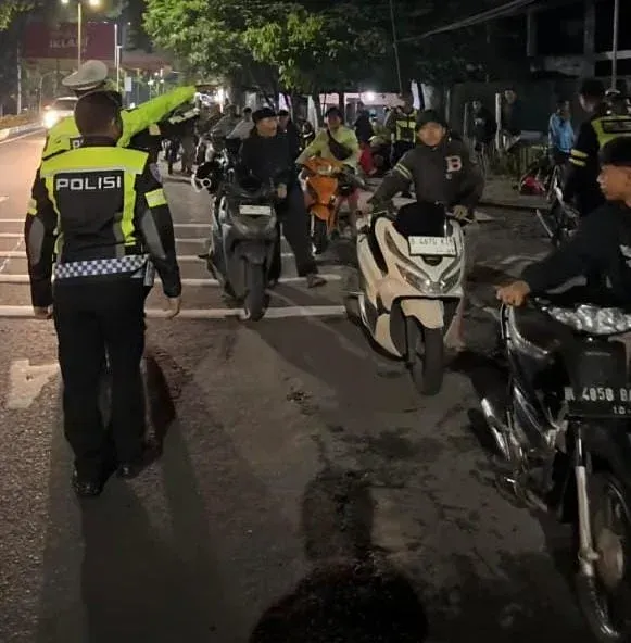 Razia Blue Light Polresta Malang Kota, 111 Motor Berknalpot Bising Terjaring