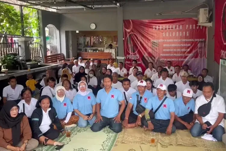 Tegaskan Dukungan, Projo Solo Raya Imbau Warga Tetap Tenang dan Tidak Terpengaruh Isu Miring