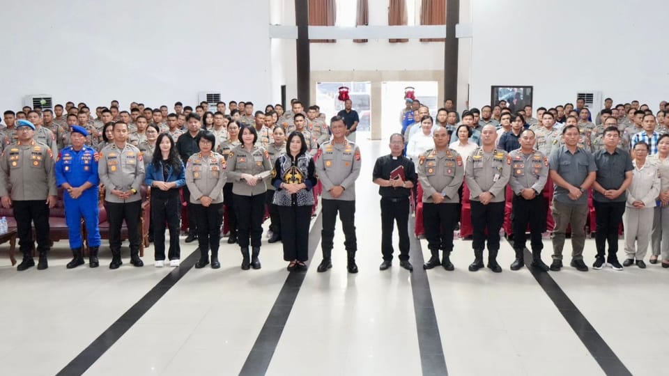 Tingkatkan Ketaqwaan dan Keimanan, Polda Kalteng Gelar Binrohtal Bagi Personel