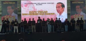 Relawan Berkumpul di Blora, Pastikan 2024 Tegak Lurus Kawal Jokowi