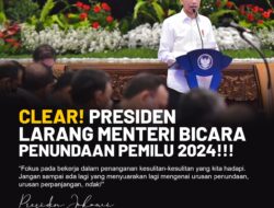 Fokus Kerja, Kerja dan Kerja. Presiden Larang Menteri Bicara Penundaan Pemilu 2024