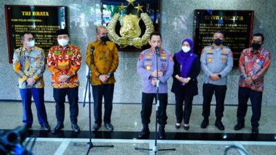 Kapolri Jenderal Listyo Sigit Prabowo menerima audiensi Komisioner KPU RI