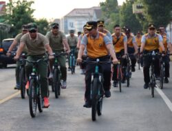 Semarak Hari Bhayangkara Polres Banjarnegara Gelar Fun Bike dan Jalan Sehat