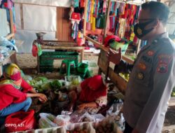 Polres Demak Berikan Edukasi Kamtibmas Di Pasar Pamongan Kecamatan Guntur