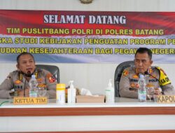 Wujudkan Kesejahteraan bagi PNPP, Tim Puslitbang Polri gelar Penelitian di Polres Batang
