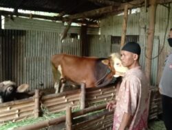 Bhabinkamtibmas Polsek Karangawen sambang ke warga yang Memiliki  Hewan Ternak