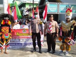 Bhabinkamtibmas Lakukan Pengamanan Karnaval Yayasan Hidayatul Mubtadiin