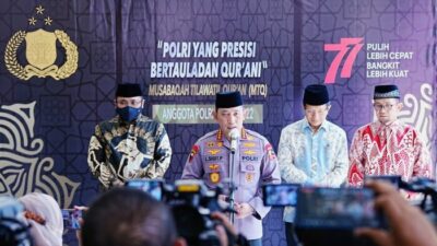 Hadiri Penganugerahan MTQ Polri, Kapolri Berharap Terbentuknya SDM Unggul Berakhlak yang Diharapkan Masyarakat