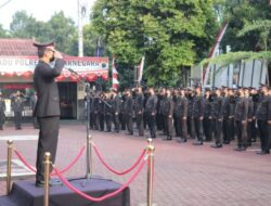 Peringati HUT Ke-77 Kemerdekaan RI, Polres Banjarnegara Gelar Upacara