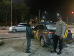 Antisipasi Gangguan Kamtibmas Dan Balap Motor Liar Blue Light Patrol Polsek Tingkir Sambangi Exit Tol Salatiga