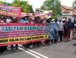 Peringati Hari Tani Nasional, Para Petani di Pemalang Gelar Aksi di Kantor Bupati