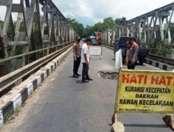 Jembatan Penghubung PurbaIingga-Banjarnegara Ambles, Pengendara Diminta Waspada