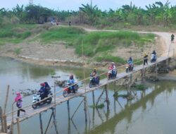 Mengerikan, Jembatan Darurat Alternatif Kedongwaru Lor Menuju Kudus Tengah Sungai Wulan Demak