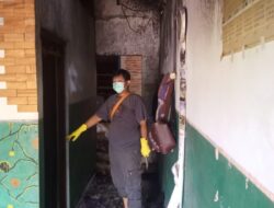 Polisi Olah TKP Kebakaran Kos di Sidokerto Pati yang Menewaskan Dua Balita