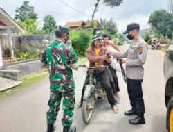 Polres Banjarnegara Patroli PPKM Level 1 Guna Antisipasi Penyebaran Covid-19