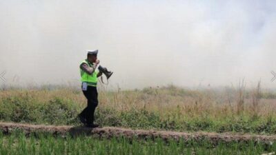 Polres Pemalang dan PBTR Imbau Warga Tak Bakar Lahan Dekat Jalur Tol