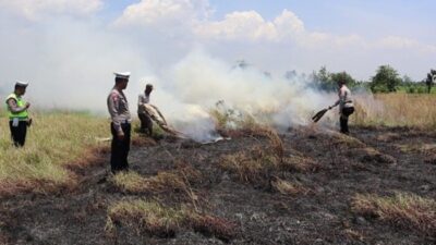 Polres Pemalang dan PBTR Imbau Warga Tak Lakukan Pembakaran Lahan