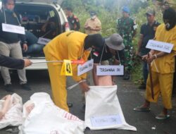 Rekonstruksi Kasus Pembunuhan dan Mutilasi di Kabupaten Mimika Hadirkan 9 Tersangka