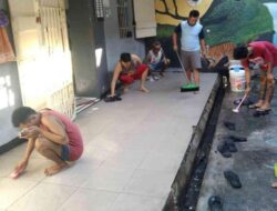Warga Binaan Rutan Salatiga Gotong Royong Bersih-bersih Lingkungan Hunian