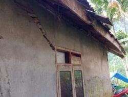Waspada! Tanah Bergerak di Pandanarum Banjarnegara, Dua Rumah Retak-Retak dan Amblas di Bagian Lantai
