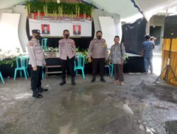 Bhabinkamtibmas Polsek Karanganyar Cek Kesiapan TPS Cangkring Rembang
