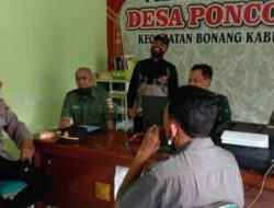 Cek Kesiapan Pilkades, Petugas Monitoring di Desa Poncoharjo Bonang